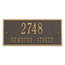 Load image into Gallery viewer, Whitehall Hartford Two Line Address Plaque-Standard
