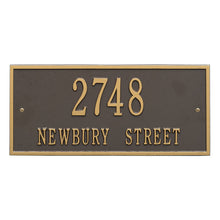 Load image into Gallery viewer, Whitehall Hartford Two Line Address Plaque-Standard