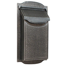 Load image into Gallery viewer, modern swedish silver vertical non-locking wall mount mailbox
