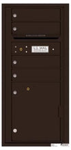 Load image into Gallery viewer, 4C RECESSED MOUNT versatile™ 4CADS-04 (4 Mailboxes and 1 Parcel Locker)