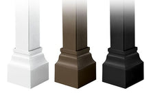 Load image into Gallery viewer, Keystone decorative cuff options shown in white, bronze, and black
