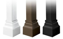 Load image into Gallery viewer, Keystone decorative cuff options shown in white, bronze, and black