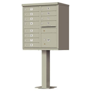 vital™ 1570-12, 12 tenant doors, 1 parcel locker.