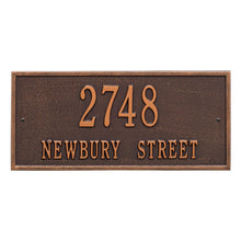 Load image into Gallery viewer, Whitehall Hartford Two Line Address Plaque-Standard
