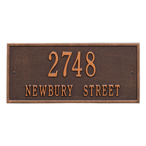 Whitehall Hartford Two Line Address Plaque-Standard