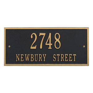 Whitehall Hartford Two Line Address Plaque-Standard