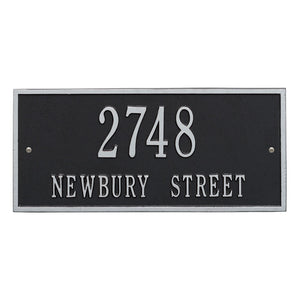 Whitehall Hartford Two Line Address Plaque-Standard