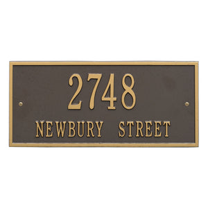 Whitehall Hartford Two Line Address Plaque-Standard