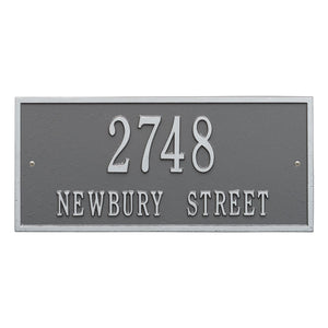 Whitehall Hartford Two Line Address Plaque-Standard