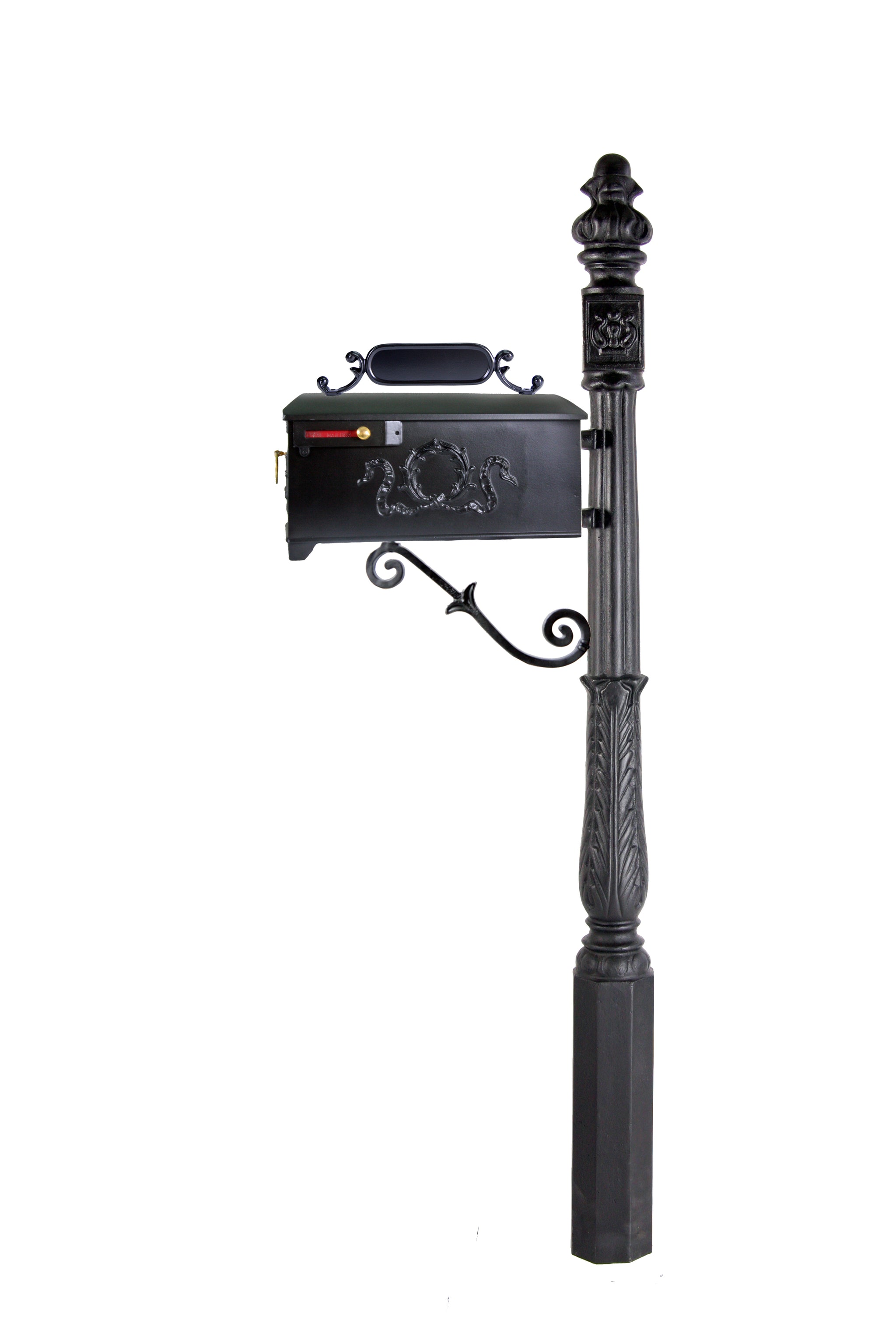 Victorian Cast Aluminum Mailbox Cast Aluminum Mailbox Post Mounted
