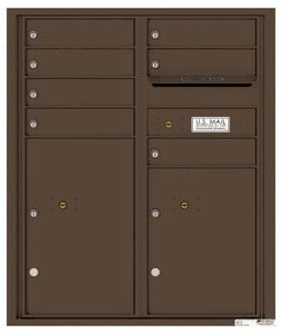 4C RECESSED MOUNT versatile™ 4CADD-07/ADA Max (7 mailboxes and 2 parcel lockers)
