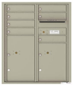 4C RECESSED MOUNT versatile™ 4CADD-07/ADA Max (7 mailboxes and 2 parcel lockers)