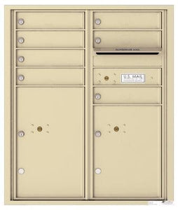 4C RECESSED MOUNT versatile™ 4CADD-07/ADA Max (7 mailboxes and 2 parcel lockers)