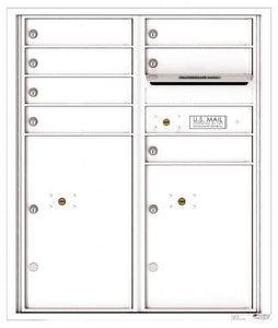 4C RECESSED MOUNT versatile™ 4CADD-07/ADA Max (7 mailboxes and 2 parcel lockers)