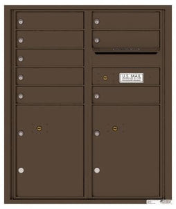 4C RECESSED MOUNT versatile™ 4CADD-08/ADA Max (8 mailboxes and 2 parcel lockers)