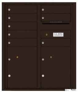 4C RECESSED MOUNT versatile™ 4CADD-08/ADA Max (8 mailboxes and 2 parcel lockers)