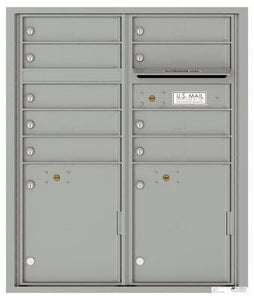 4C Recessed Mount Versatile 4CADD-09/ADA Max. (9 mail compartment and 2 parcel lockers)