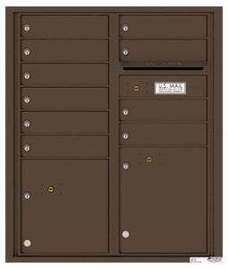 4C Recessed Mount Versatile 4CADD-09/ADA Max. (9 mail compartment and 2 parcel lockers)