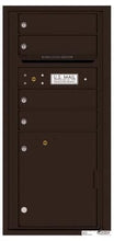 Load image into Gallery viewer, 4C RECESSED MOUNT versatile™ 4CADS-04 (4 Mailboxes and 1 Parcel Locker)
