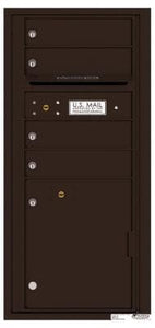 4C RECESSED MOUNT versatile™ 4CADS-04 (4 Mailboxes and 1 Parcel Locker)