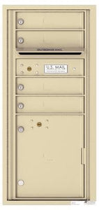 4C RECESSED MOUNT versatile™ 4CADS-04 (4 Mailboxes and 1 Parcel Locker)