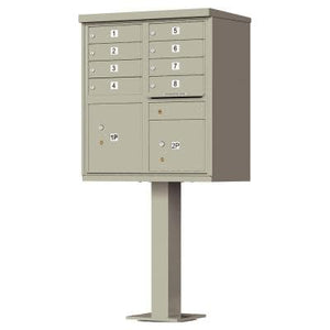 vital™ 1570-8, 8 tenant doors, 2 parcel lockers.
