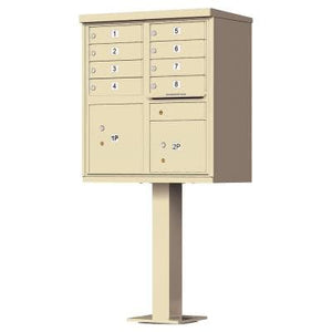 vital™ 1570-8, 8 tenant doors, 2 parcel lockers.