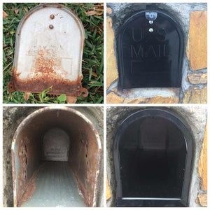 Bayshore small rust sleeve example before and after