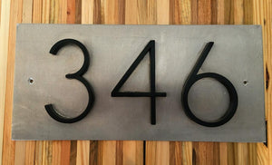 Modern Aluminum Address Plaque